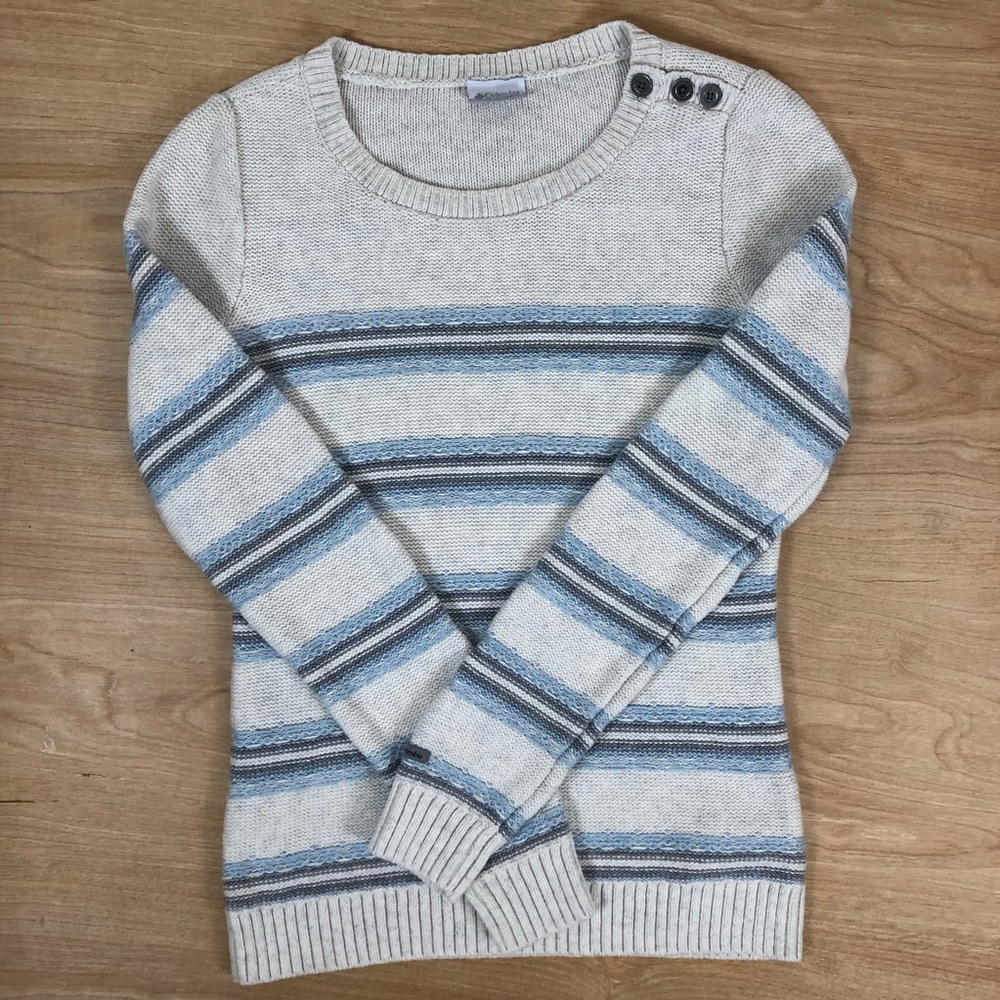 Columbia Cotton Blend Cable Sweater Sz S